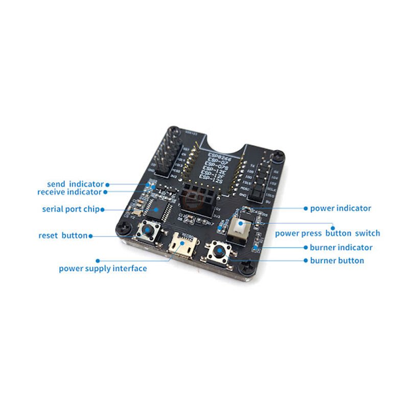ESP8266 Programlama Modül Adaptörü-Test Kartı Programming Jig