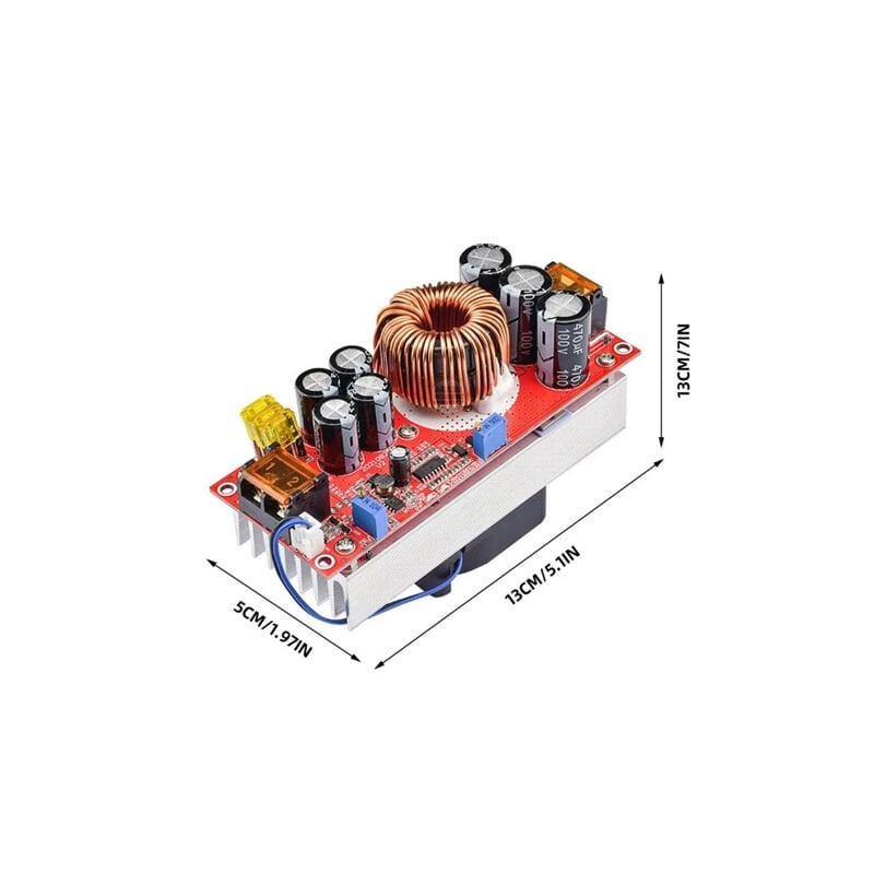 DC-DC 1800W 40A Voltaj Yükseltici Boost Modül Ayarlanabilir Gerilim Yükseltici