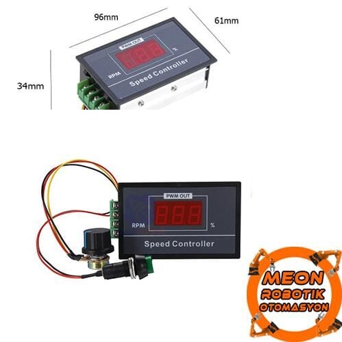 6-60V 30A Dc  Pwm Motor Hız Kontrol Devresi