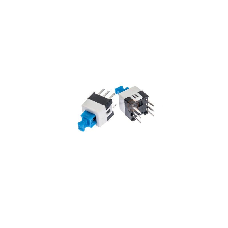 6 Pinli Yaylı Kalıcı Push Buton 7x7mm