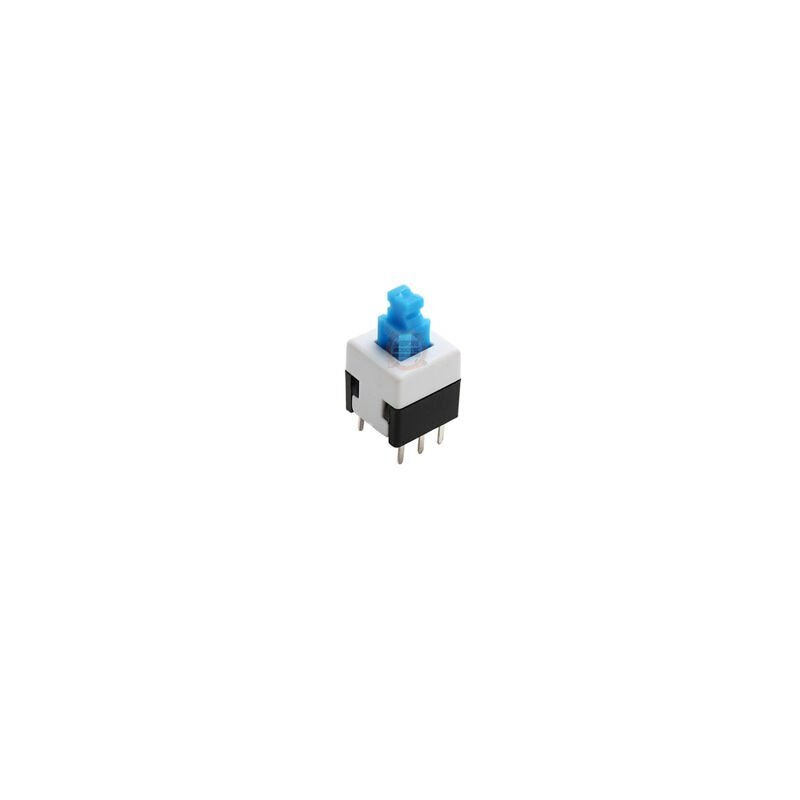 6 Pinli Yaylı Kalıcı Push Buton 7x7mm