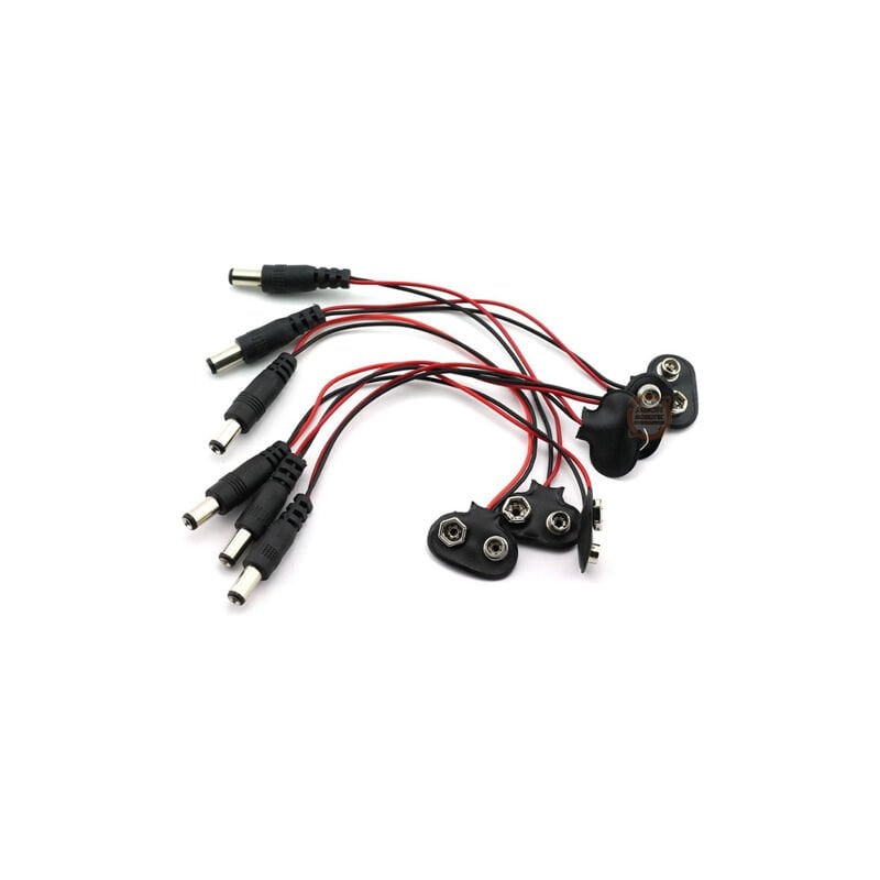 9V Pil Jack Pil Başlıklı Power Kablosu (5.5x2.1mm)
