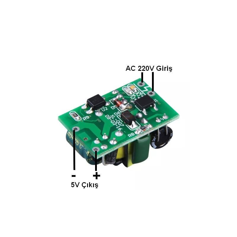 AC220V-DC5V Dönüştürücü, 5V-700mA AC-DC Step-Down Modül