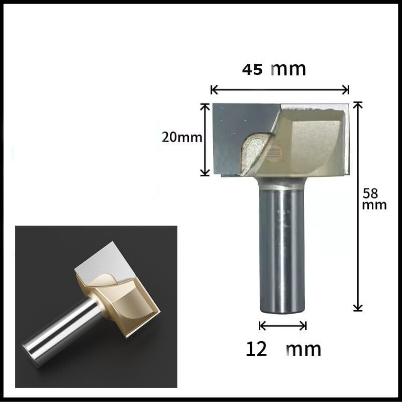 12x45x20 TIDEWAY Kanal Dalma Ahşap Yüzey Tarama Frezesi
