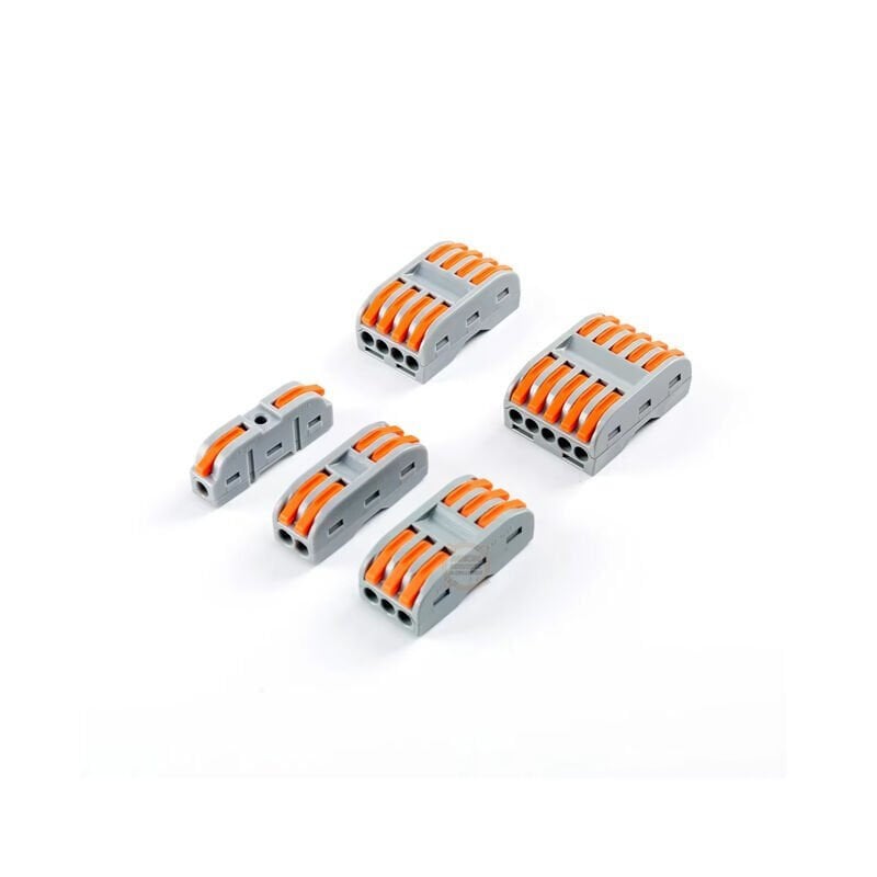 PCT-221 1-Giriş 1-Çıkış Kablo Birleştirici Klemens-Mandallı Vidasız Buat Terminali 32A