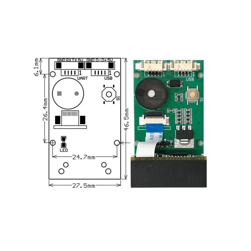 GM67 1D/2D USB UART Barkod Tarayıcı Modül Okuyucu QR Kod Tarayıcı