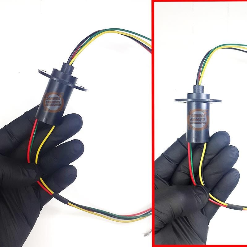 Slip Ring - Kayar Bilezik Çap 22mm 4 Kanal 10A