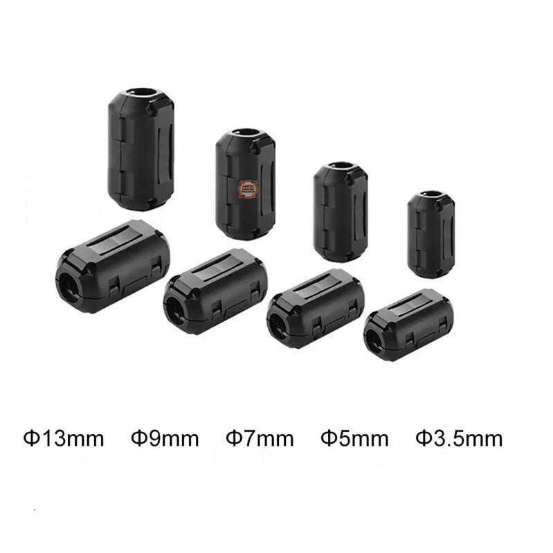 9mm Ferrit Manyetik Halka Parazit Önleyici Filtre -Kablo Gürültü Bastırıcı Azaltıcı