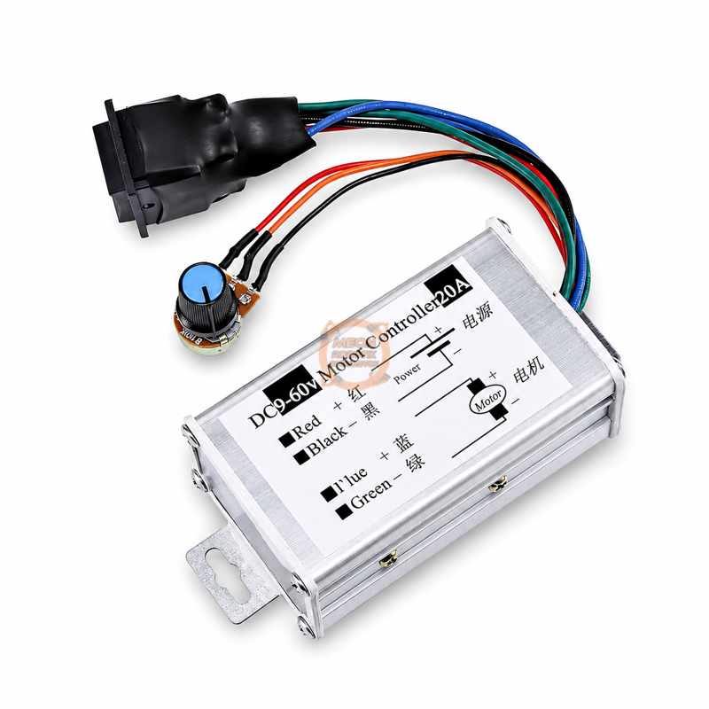 9V – 60V 20A Dc Motor İleri Geri Yön Kontrol Anahtarlı  Pwm Hız Kontrol Kartı