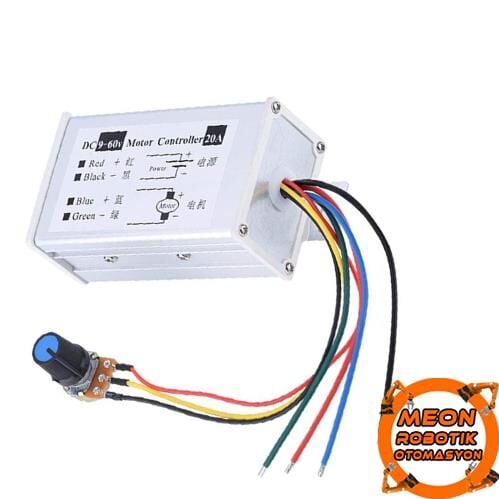 9V – 60V 20A Dc Motor Pwm Hız Kontrol Kartı