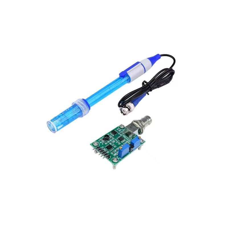 Bnc Ph Elektrot Sensör Probu E201-C Sıvı Su 0-14PH Algılayıcı Arduino pH Sensör Modülü