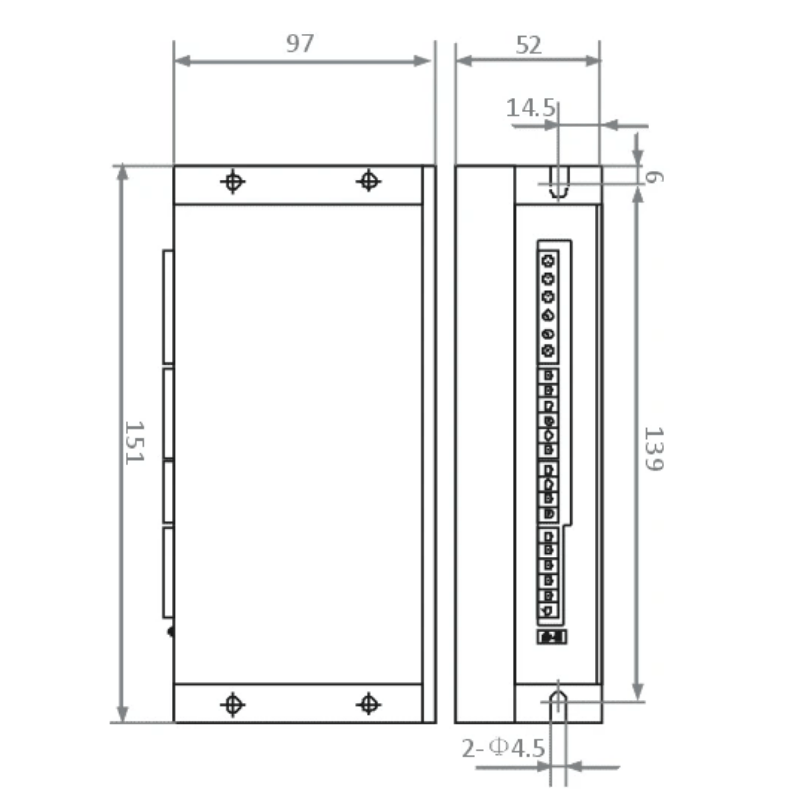 EC808AH 8A Enkoderli Step Motor Sürücü (Hibrit Servo Sürücü) | DC / AC Besleme – Fanlı Kasa