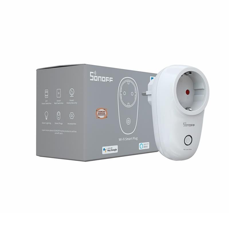 Sonoff S26 R2 Wifi Akıllı Priz 16A 4000W Alexa Smart Plug, Akıllı Ev WiFi Priz