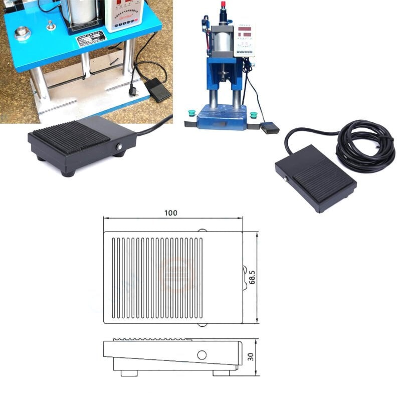 TFS-1 Ayak Pedalı | Metal Gövdeli, Kaymaz Tabanlı Endüstriyel Pedal Switch