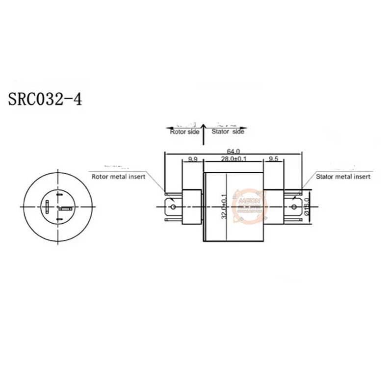 Src032-2 Pinli Kapsül Slip ring