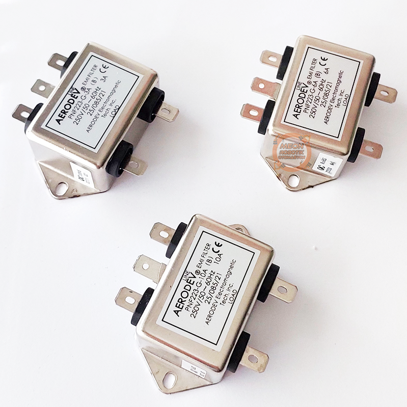 Aerodev PNF223-G-3 Amper Monofaze Şebeke EMI Filtre 250v AC