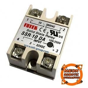 SSR-10DA 10A Solid State Röle (Geliştirme Kartlarıyla Uyumlu)