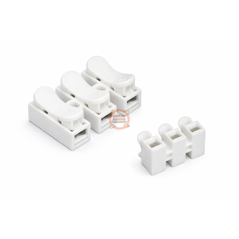 Basmalı Klemens Yaylı 3'lü | 20A 400V Aletsiz Kablo Bağlantı Klemensi