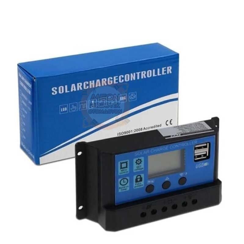 Akıllı Solar Güneş Paneli Akü Şarj Kontrol Cihazı 30 Amper-12V 24V