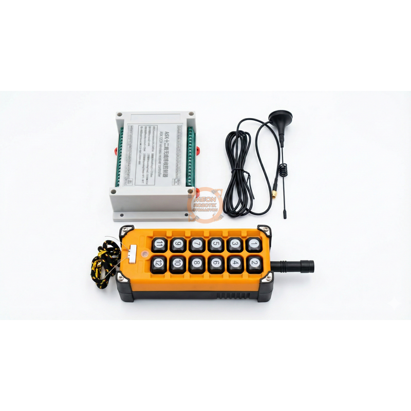 433 MHz Kablosuz Röle Kiti 12 Tuşlu | 500m Menzil | RF Uzaktan Kumanda | 12 Kanal