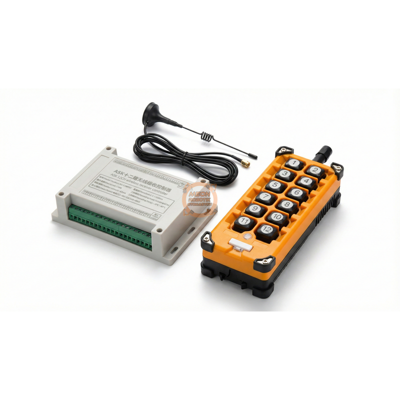 433 MHz Kablosuz Röle Kiti 12 Tuşlu | 500m Menzil | RF Uzaktan Kumanda | 12 Kanal