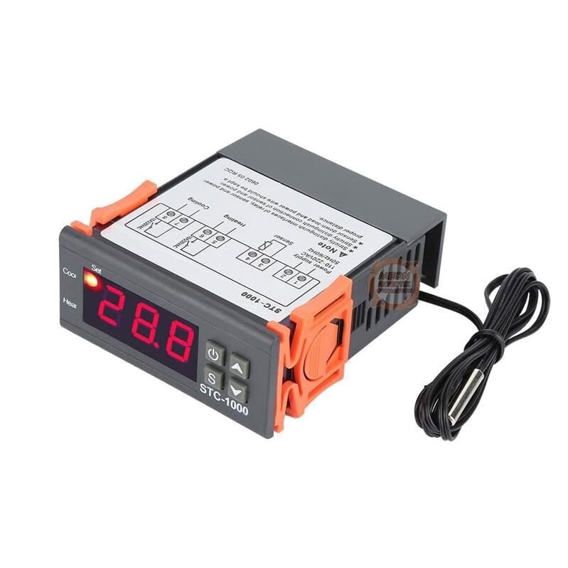 STC-1000 220V Ekranlı Dijital Termostat Sıcaklık Kontrol Cihazı