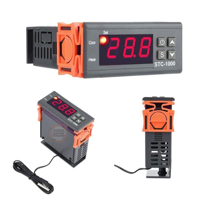 STC-1000 220V Ekranlı Dijital Termostat Sıcaklık Kontrol Cihazı