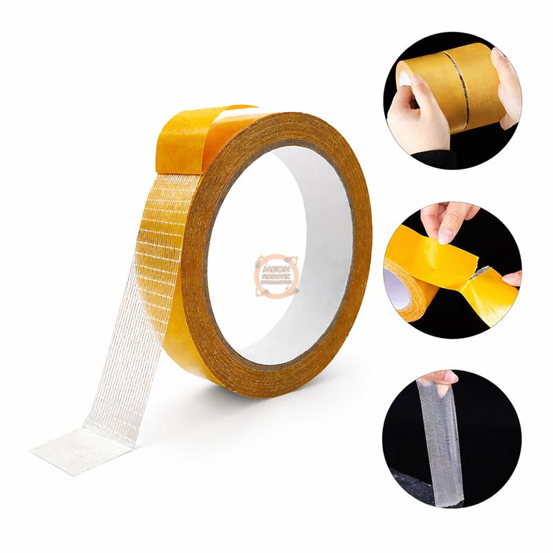 20mm x 20 Metre Çift Taraflı Örgülü Bez Bant