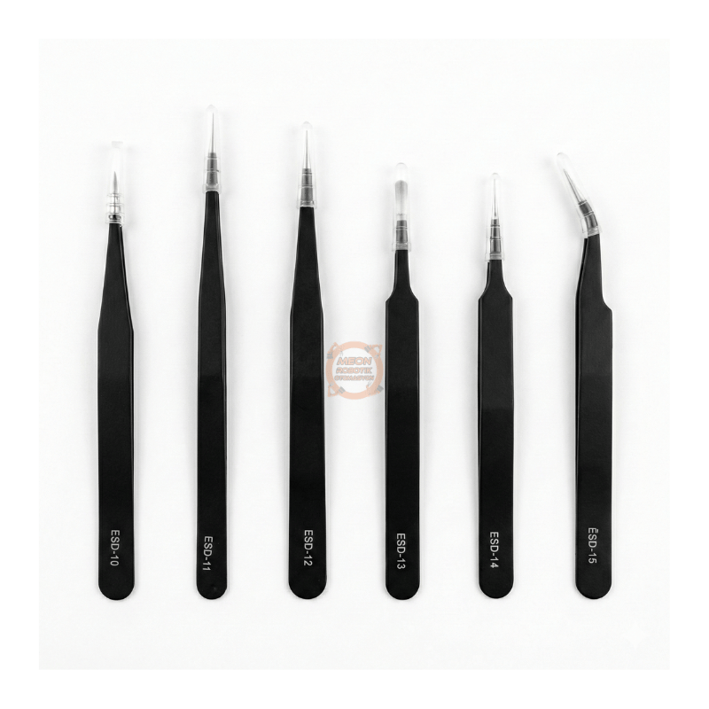 Antistatik Cımbız ESD-15 | ESD Korumalı Hassas Elektronik Cımbız (SMD & PCB Uyumlu)