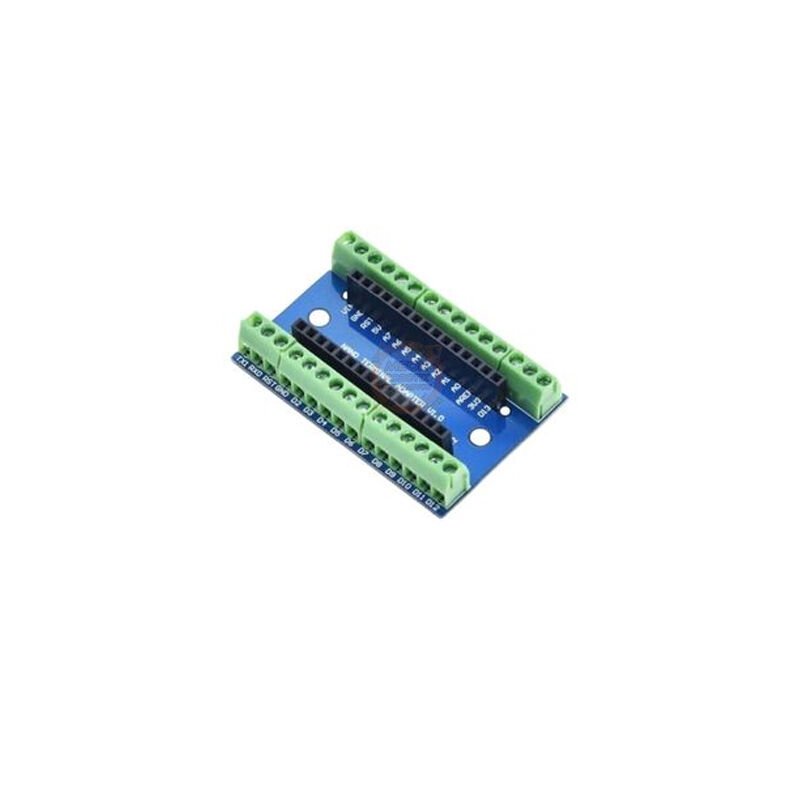 Arduino Nano Klemens Shield – Vidalı Terminal Adaptör (Lehim Gerektirmez)