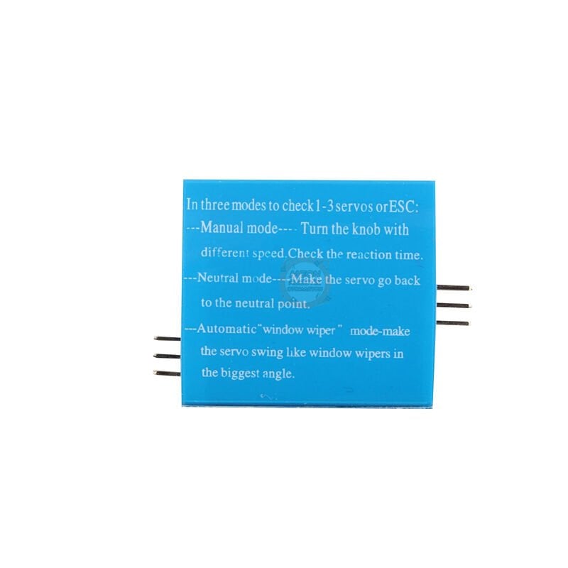 Servo Motor Hız Kontrol Test Cihazı 3 Kanal ESC Tester (CCPM Servo Tester)