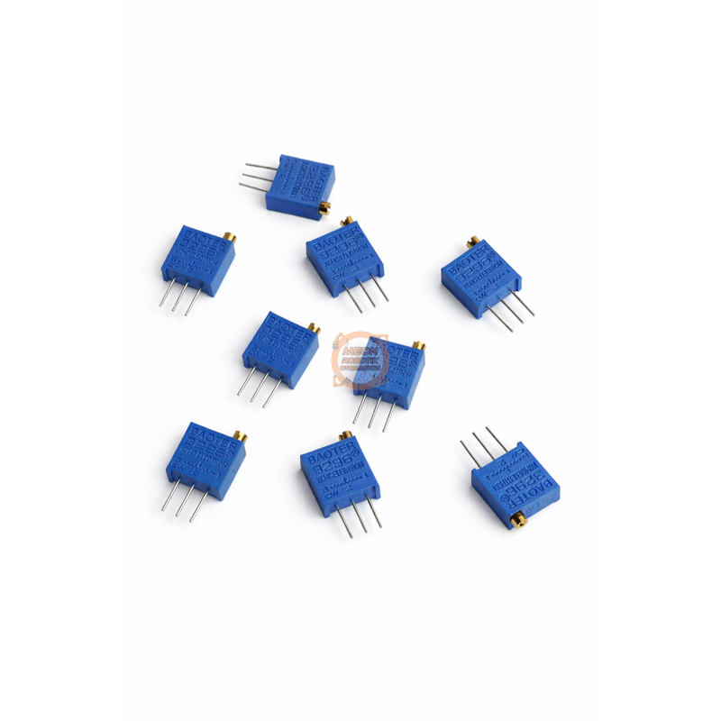 10K Trimpot Potansiyometre 3296 – Çok Turlu Hassas Direnç Ayarı