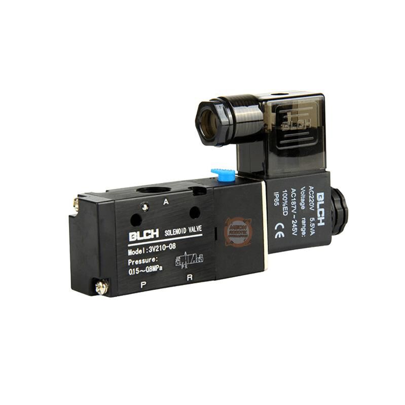 Blch 3V210-08 Dc 24V 2 Pozisyonlu 3 Yollu Pnömatik Solenoid Valf