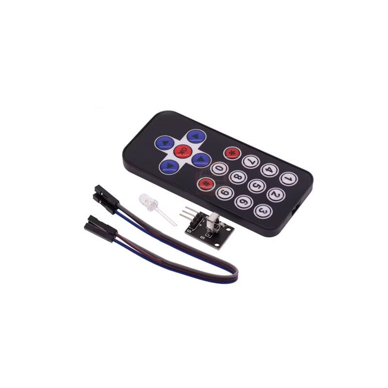 IR Alıcı Verici Kumanda Seti – Arduino Uyumlu 17 Buton IR Remote Kontrol Kiti