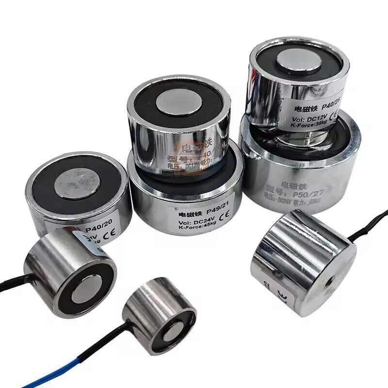 P60-60 24V Dc Elektromıknatıs-100 Kg Tutma Gücü