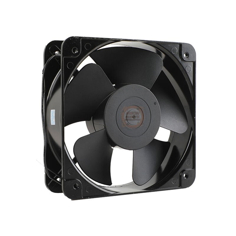 220V AC Kare Metal Gövde Fan 200x200x60mm Rulmanlı Endüstriyel Soğutma Fanı