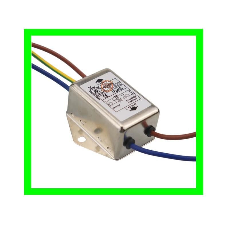 Tek Faz Parazit önleyici EMI Filtresi 10A 220V Ac-CW1B-10A
