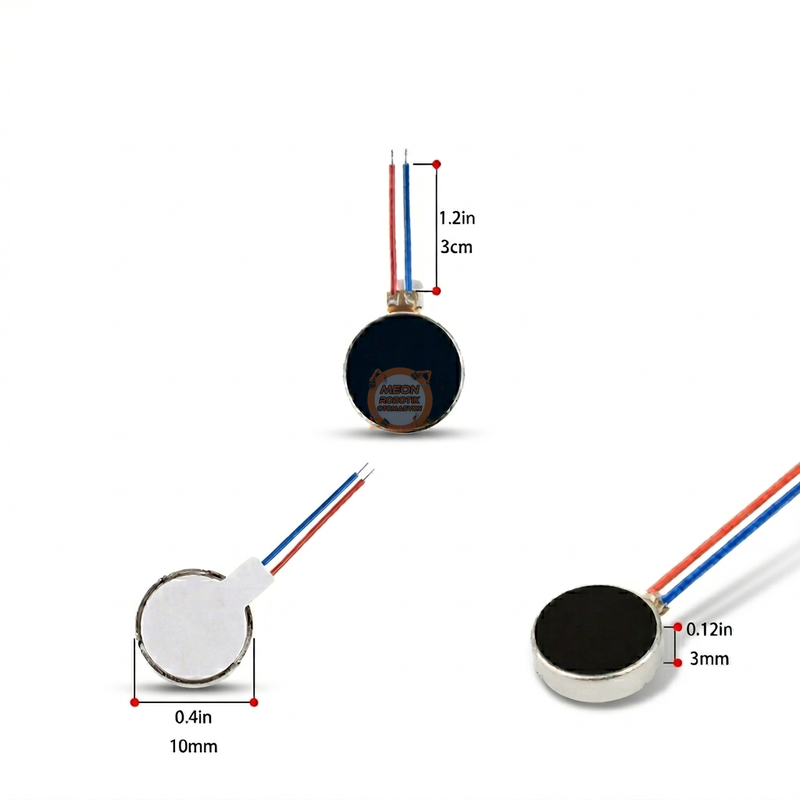 Şaftsız Titreşim Motoru 3V 1030 Mini DC Motor - Haptic ve Elektronik Projeler İçin