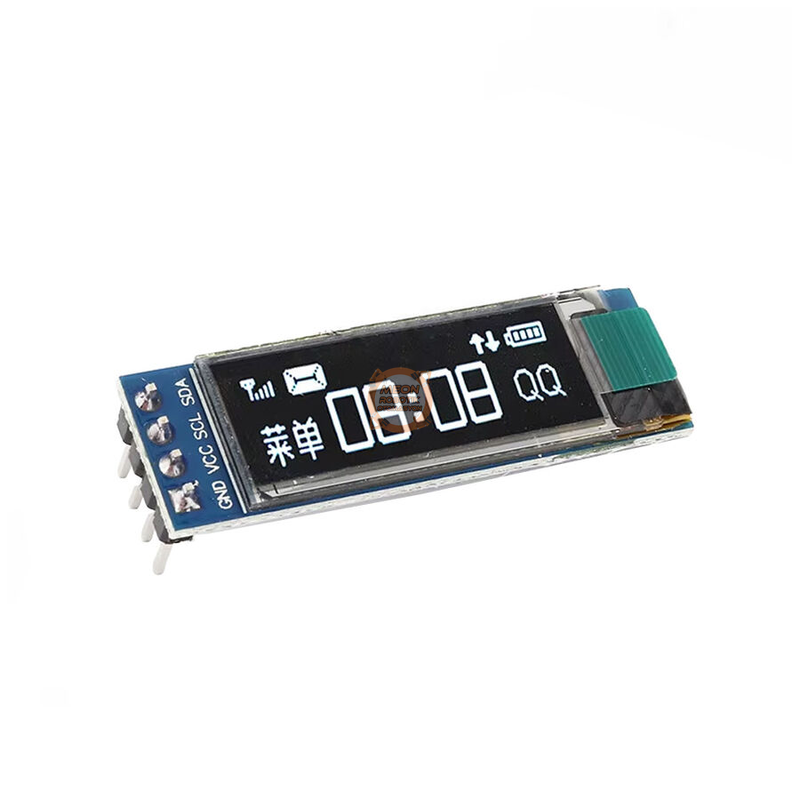 0.91 İnç OLED Ekran Modülü 128x32 SSD1306 I2C Beyaz – Arduino & Raspberry Pi Uyumlu