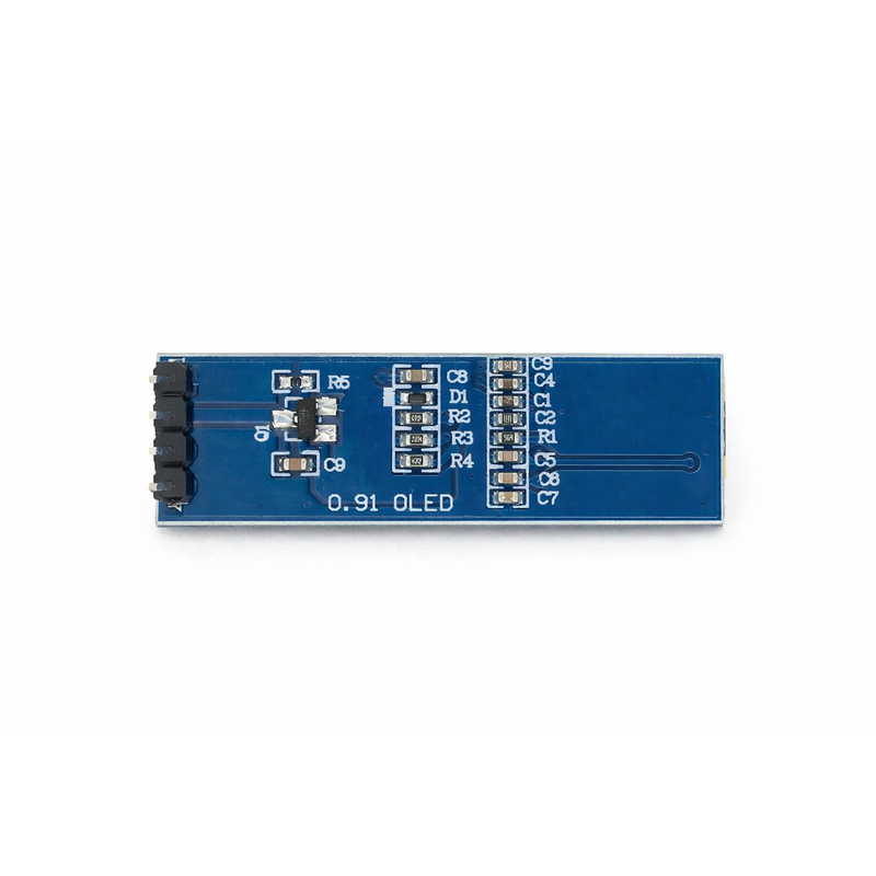 0.91 İnç OLED Ekran Modülü 128x32 SSD1306 I2C Beyaz – Arduino & Raspberry Pi Uyumlu