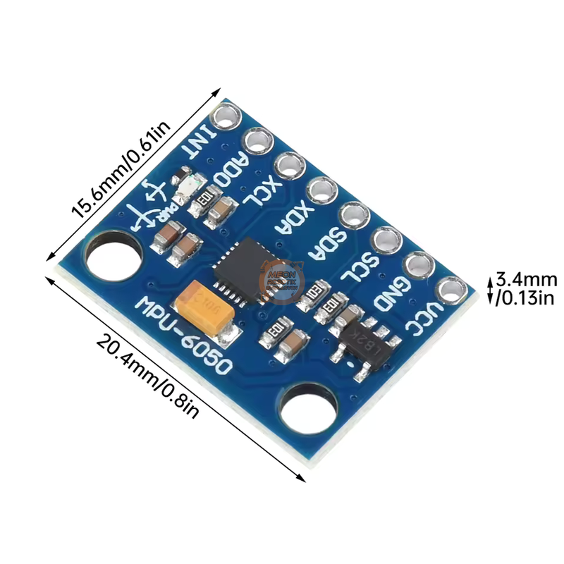 MPU6050 Sensör 6 Eksen IMU GY-521 Jiroskop İvmeölçer Modülü Arduino Drone Robot