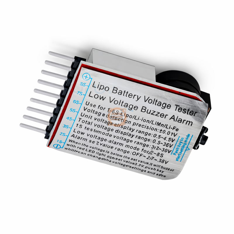 LiPo Volt Ölçer 1S-8S Alarm Modülü Hücre Gerilim Test Cihazı RC Drone Arduino Uyumlu