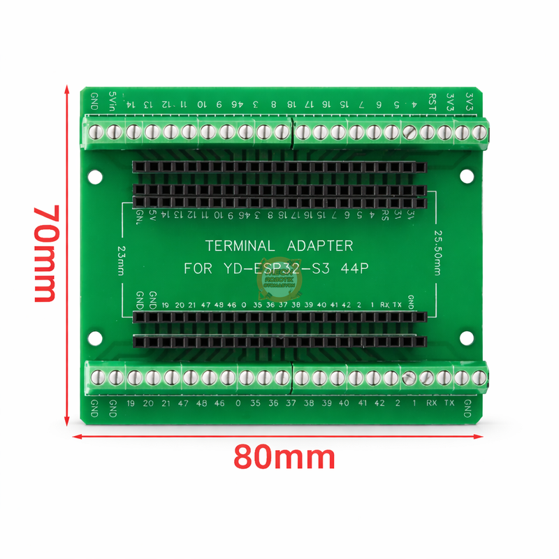ESP32 Genişletme Kartı 44 Pin Vida Sıkmalı Klemens Adaptör Modülü ESP32-S3 Uyumlu