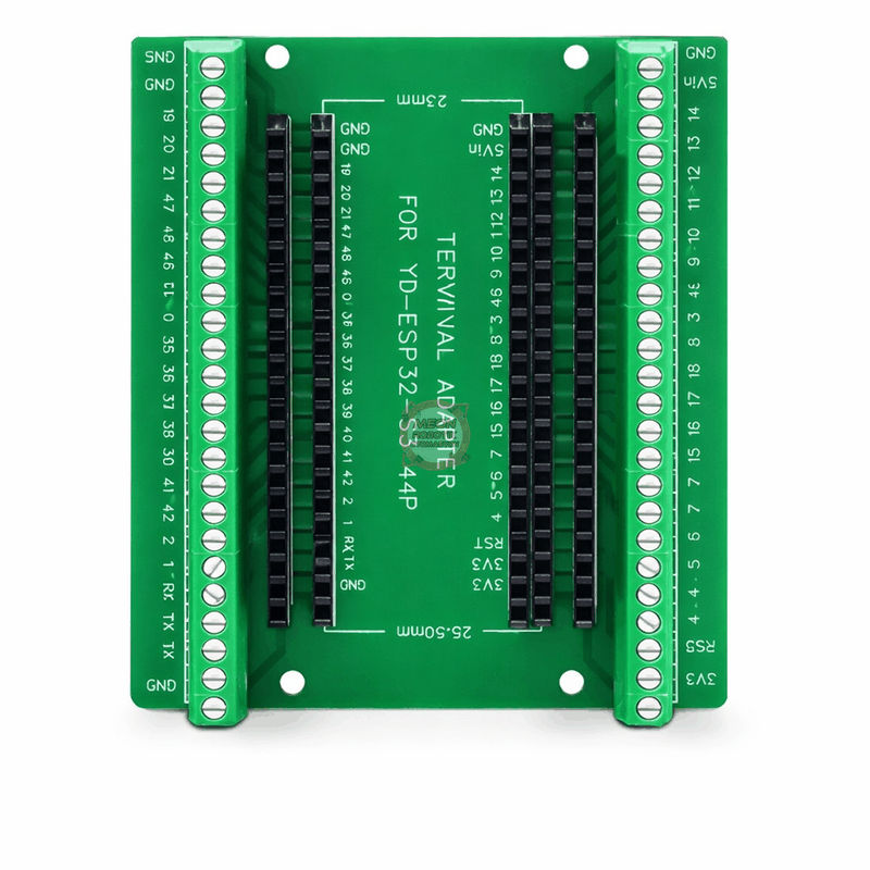 ESP32 Genişleme Kartı 44 Pin Vida Sıkmalı Klemens Adaptör Modülü ESP32-S3 Uyumlu