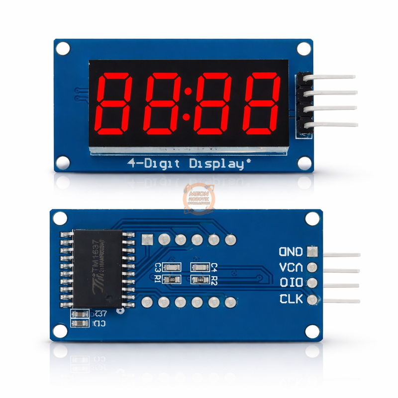 TM1637 Display 4 Dijit 7 Segment Kırmızı Ekran Modülü Arduino Uyumlu