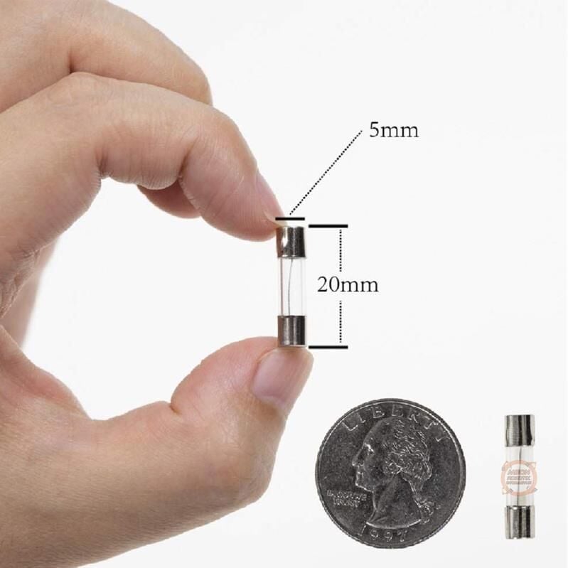 Cam Tüp Sigorta Seti 100 Parça - Cam Sigorta 5x20mm 0.5A-30A