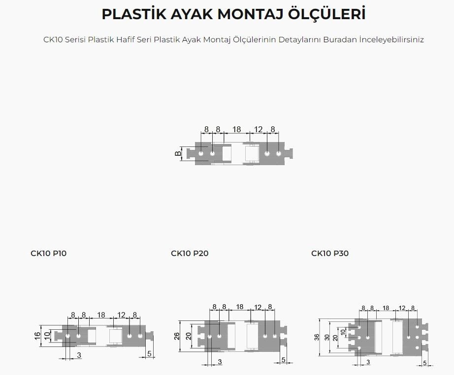 Ck10 F Seri Bağlantı Ayağı