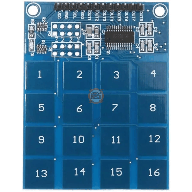 Dokunmatik Tuş Takımı TTP229 16 Kanal Kapasitif Arduino 4x4 Keypad Modülü