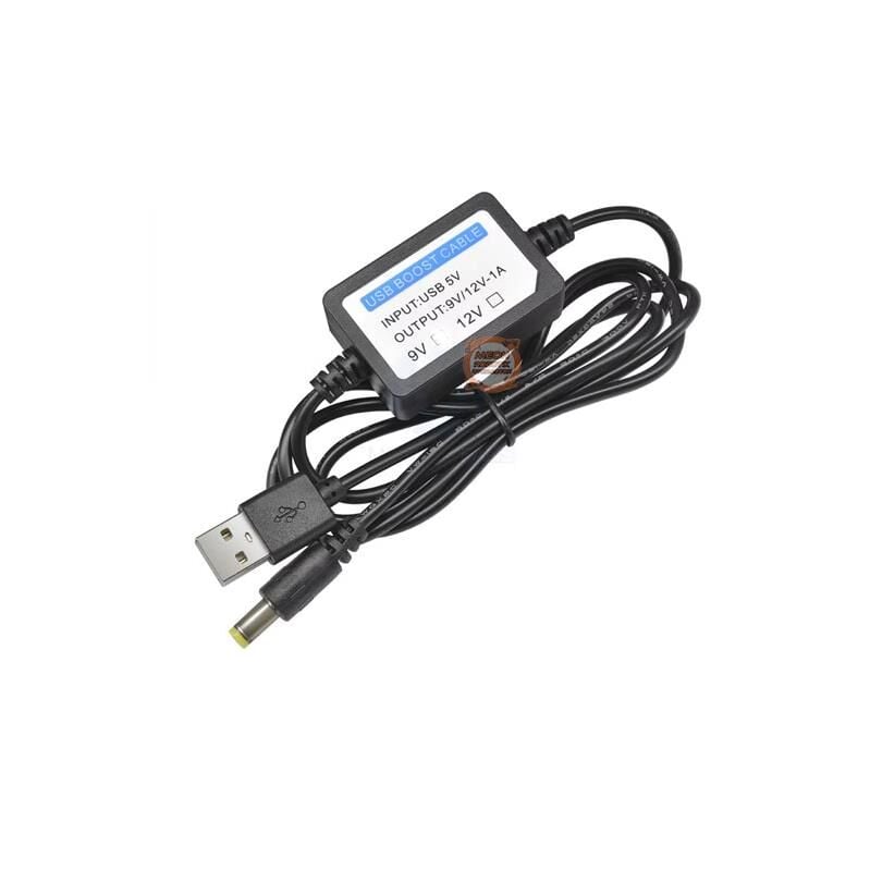 USB 5V - 12V 1A Voltaj Yükseltici Booster 1m