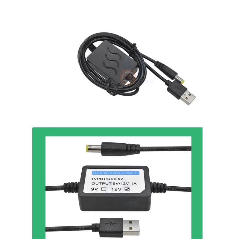 USB 5V - 12V 1A Voltaj Yükseltici Booster 1m